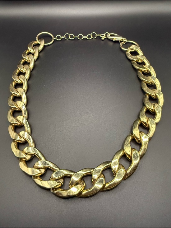 Jewelry - Gold Tone Chunky Chain Necklace 80s Retro Bold